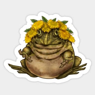 Crowned Frog Sticker